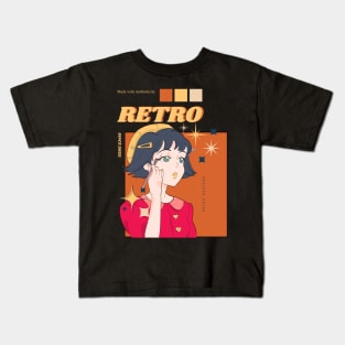 Retro Girl Kids T-Shirt